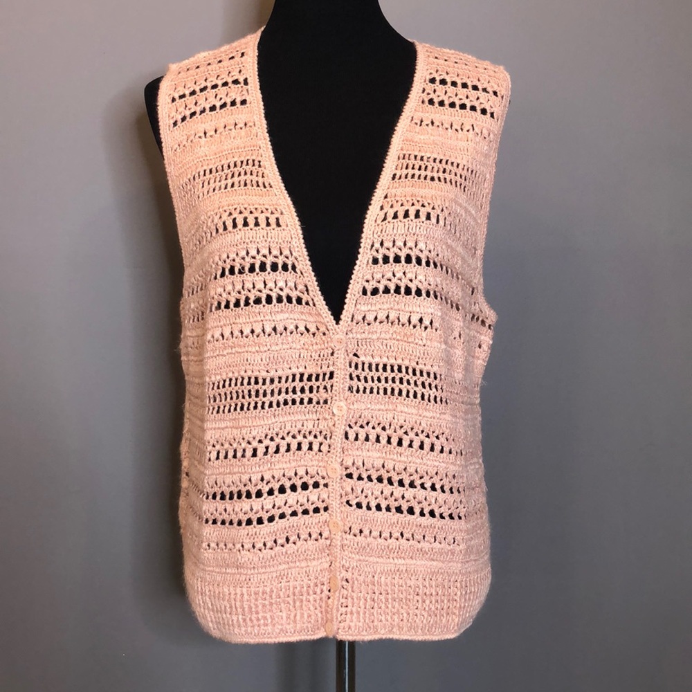 Vintage Worthington NWT Crochet Vest